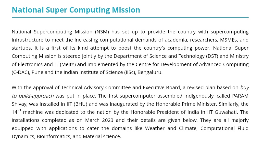 therajexpress24's tweet photo. #RAS_Mains2023
#Paper_2
#Science_Tech
राष्ट्रीय सुपर कम्प्यूटिंग मिशन और उसकी उपलब्धियां (अंक-5) https://t.co/S8M7oSZ3op