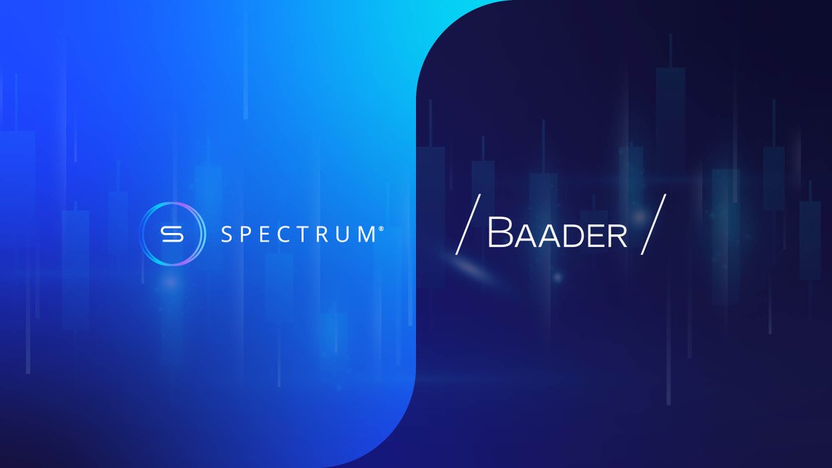 Today we announce that <a href="/Baader_Bank/">Baader Bank AG</a>, a leading provider of securities and banking services in Europe, has become a new trading member on <a href="/SpectrumMarkets/">SPECTRUM MARKETS</a>.

Discover more: bit.ly/4d9cvlR