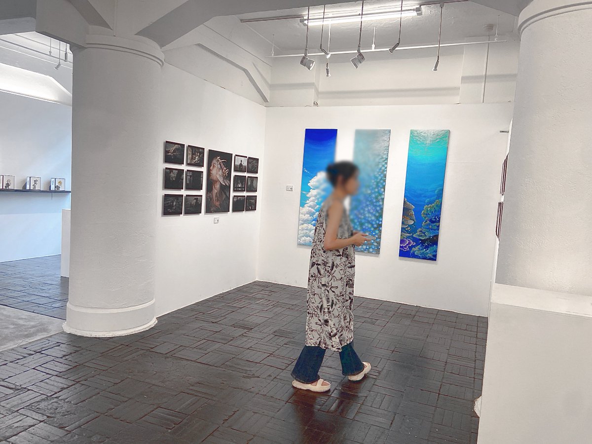 machii_zemi's tweet image. Daydream展、1日目スタートしております。
ゼミ生15名それぞれの作品の魅力が、たっぷり詰まった展示となっております❕✨️

外はまだまだ暑いですので、熱中症にはお気をつけてお越しくださいませ…！🎐

 #成安造形大学
#Daydream展 
#同時代ギャラリー #京都  #展覧会