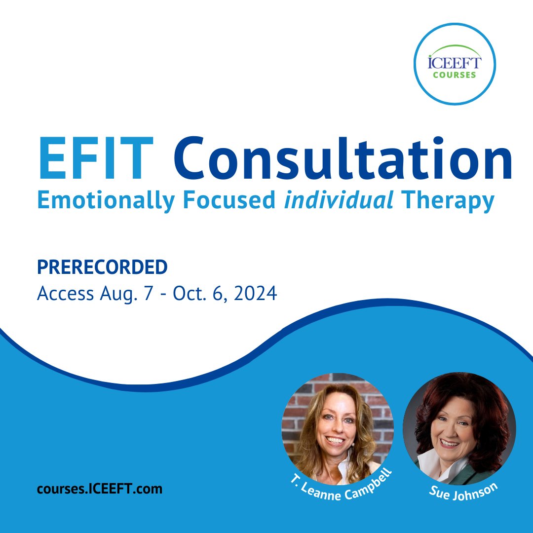 🌱 Grow with EFIT Consultation 🌱
Discover how to model safety, promote relationship security, and harness emotion to transform trauma, quell anxiety, and alleviate depression. 

🌐Sign up today! loom.ly/9M-Uwrs

#EFIT #TherapyTraining #EmotionallyFocusedTherapy