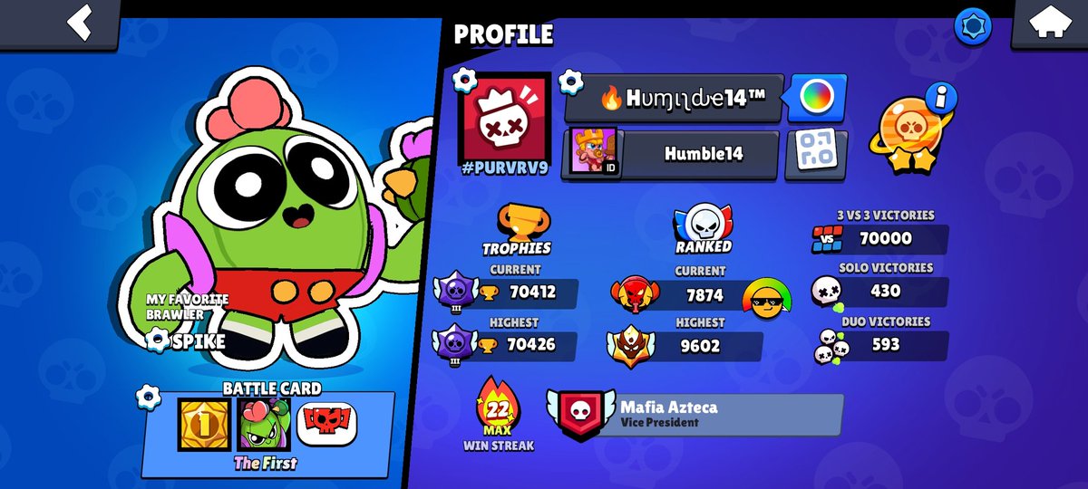 70k victorias de puro manquear 🤙