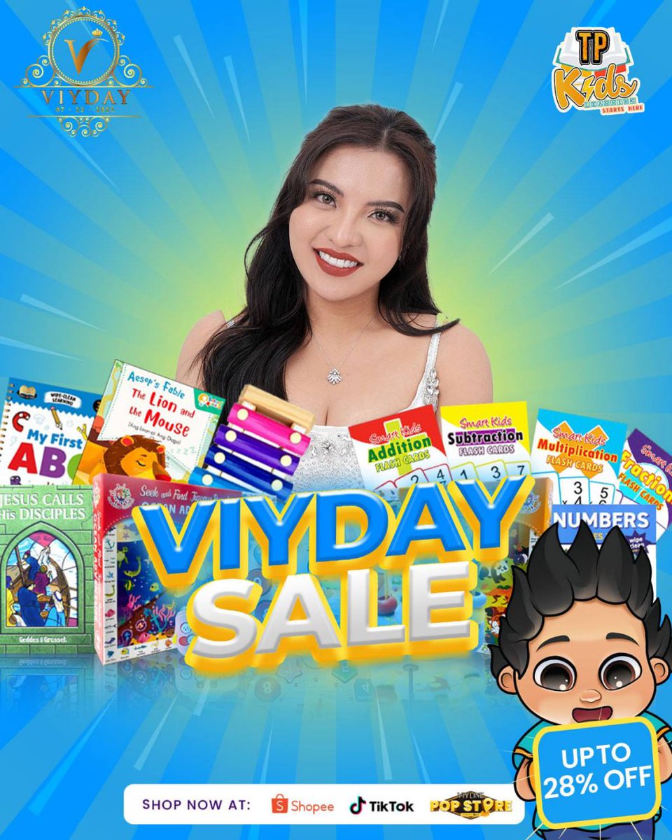 teampayamankids's tweet photo. Learning fun just got even better! 😍

This VIYday, get up to 28% OFF on TP Kids educational materials and exciting vouchers! 😱📚

Shop now and spark a love of learning in your little ones! 🛒♥️

#TPKids #LearningStartsHere #VIYdaySale #EducationalBooksAndToys https://t.co/9LJgzPn6Vy
