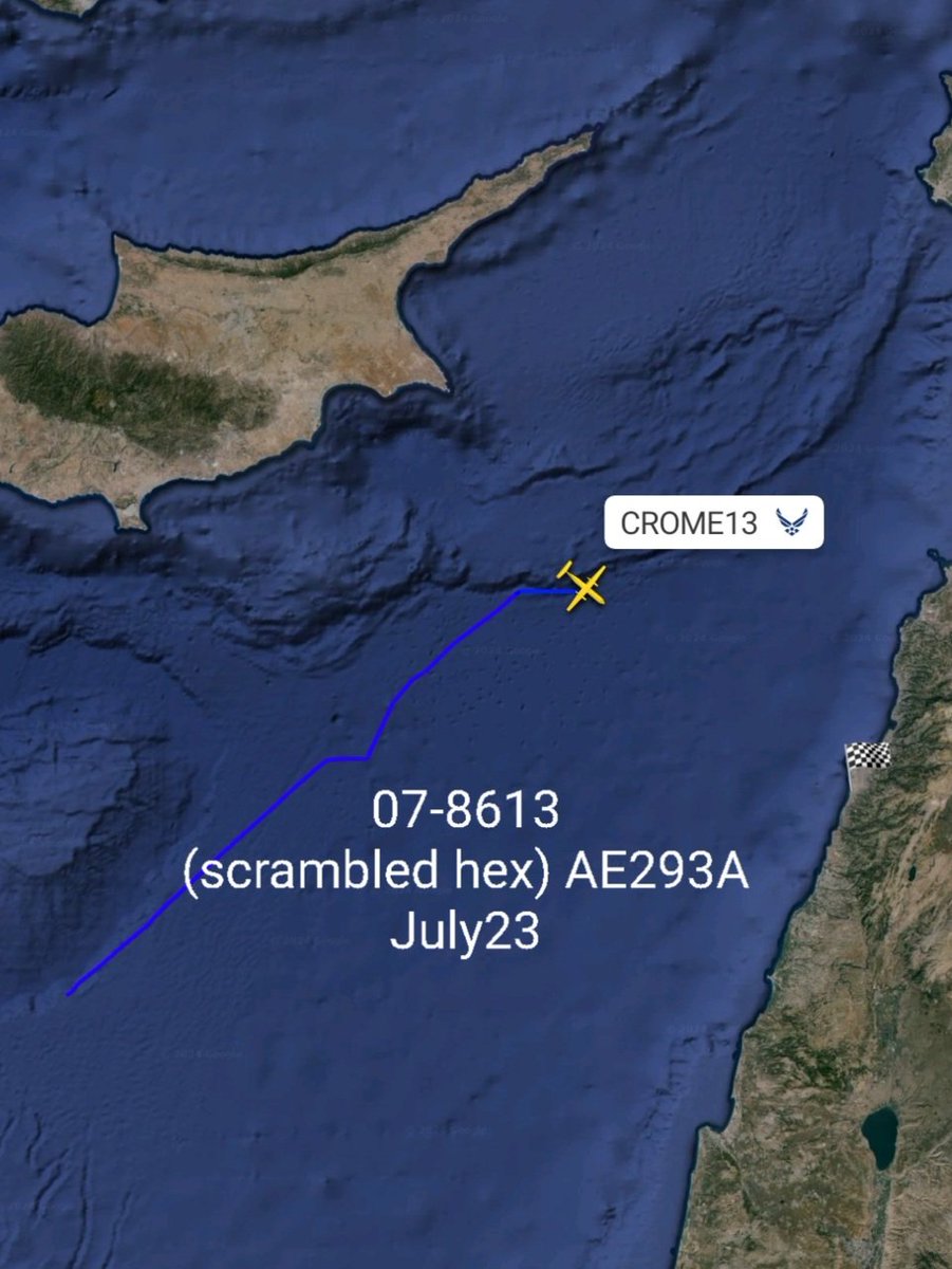 LebanonJets's tweet photo. Military: #UnitedStates #USAF C130 07-8613 (false hex) #AE293A as #CHROME13 arrived into #Beirut from unknown departure (possibly one of the air Bases in Jordan?) + a lot of heavy Lebanese Army helicopter & Cessna Caravan activity all morning today https://t.co/EaWjkvGzLs