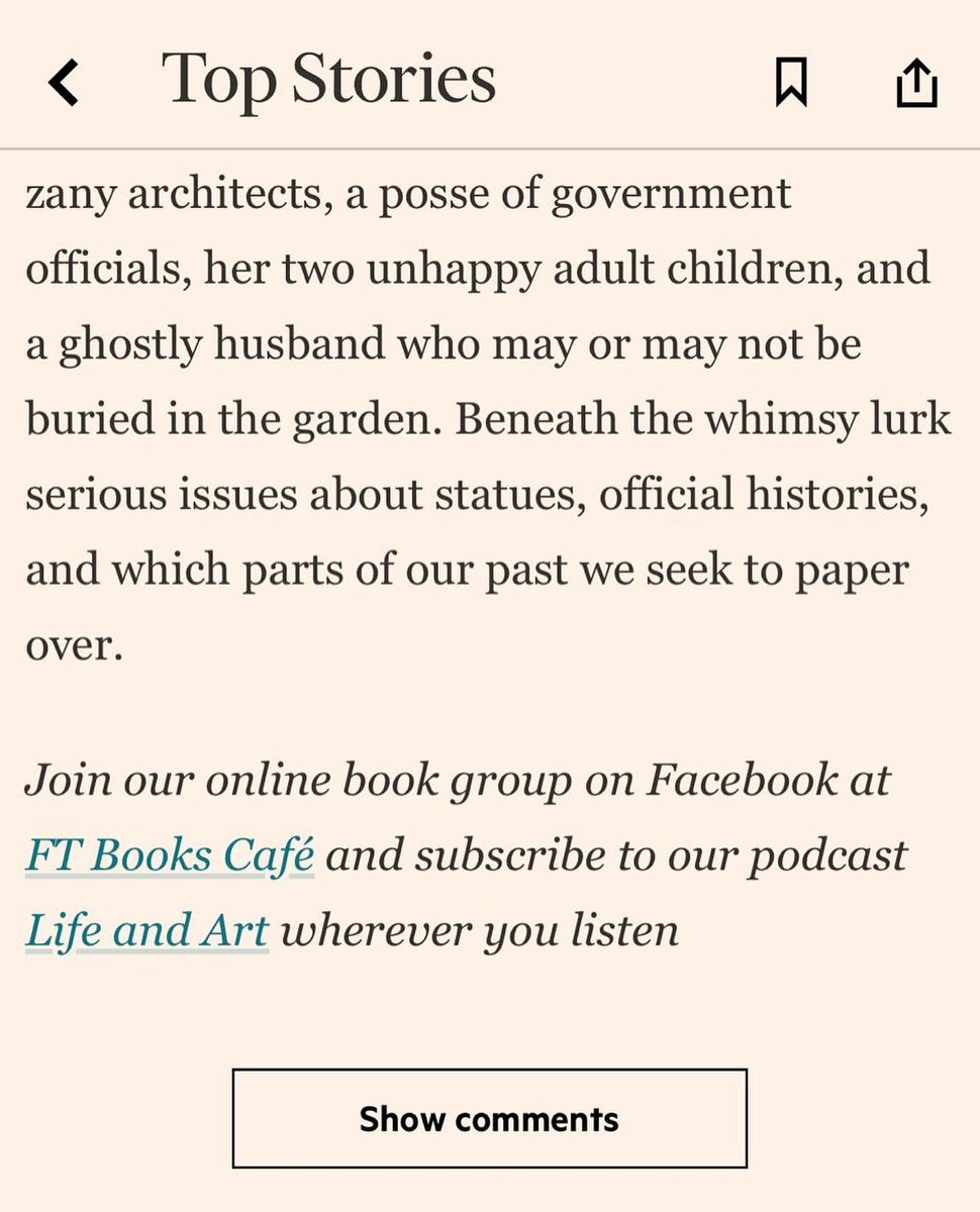 #Monumenta has crashed her way into the hallowed halls of the <a href="/FT/">Financial Times</a> — and I couldn’t be happier about this. 🏠🌸

<a href="/canongatebooks/">Canongate (has left)</a> <a href="/Jobbiebell/">Jo Bell</a>