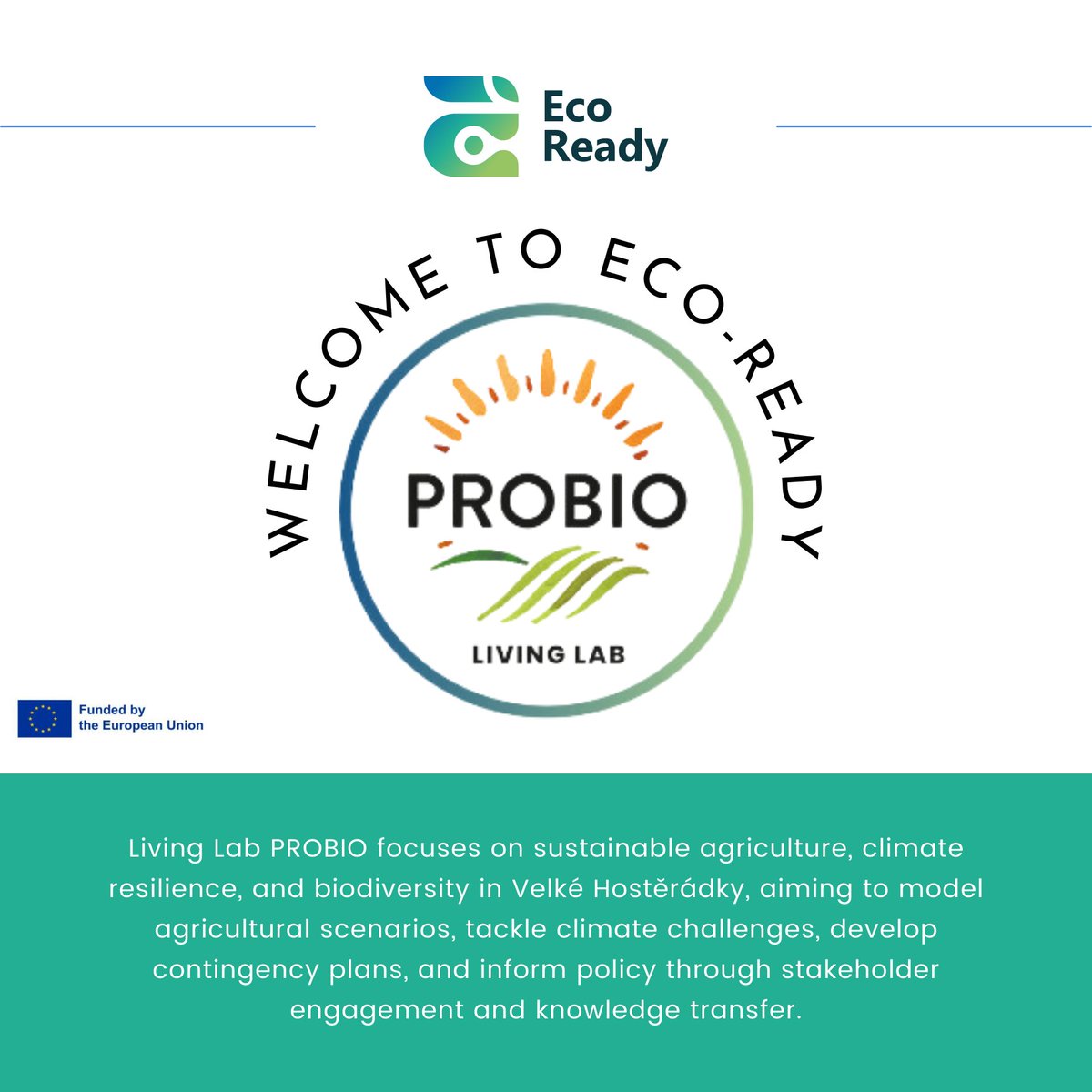 EcoReady_eu's tweet photo. We're thrilled to welcome PROBIO, one of the innovative #livinglab selected through the #ecoready Open Call process. PROBIO is dedicated to advancing #sustainable #agriculture, #climateresilience, and #biodiversity enhancement.
Visit our website: https://t.co/wXz9gJyyVj https://t.co/a8D4mkPfQC