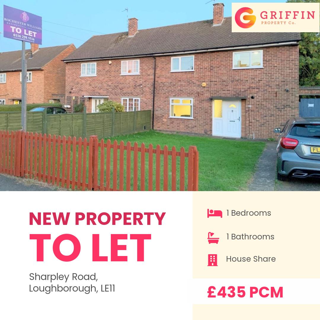 TO LET - Loughborough LE11 4PW

For just £435 pcm

Arrange your viewing today! 
griffinproperty.co/find-a-letting

#lettings #lettingsuk #new #let #newhome #renting #rentinghomes #property #propertyuk #lettingagentsuk #lettingagent #rental...