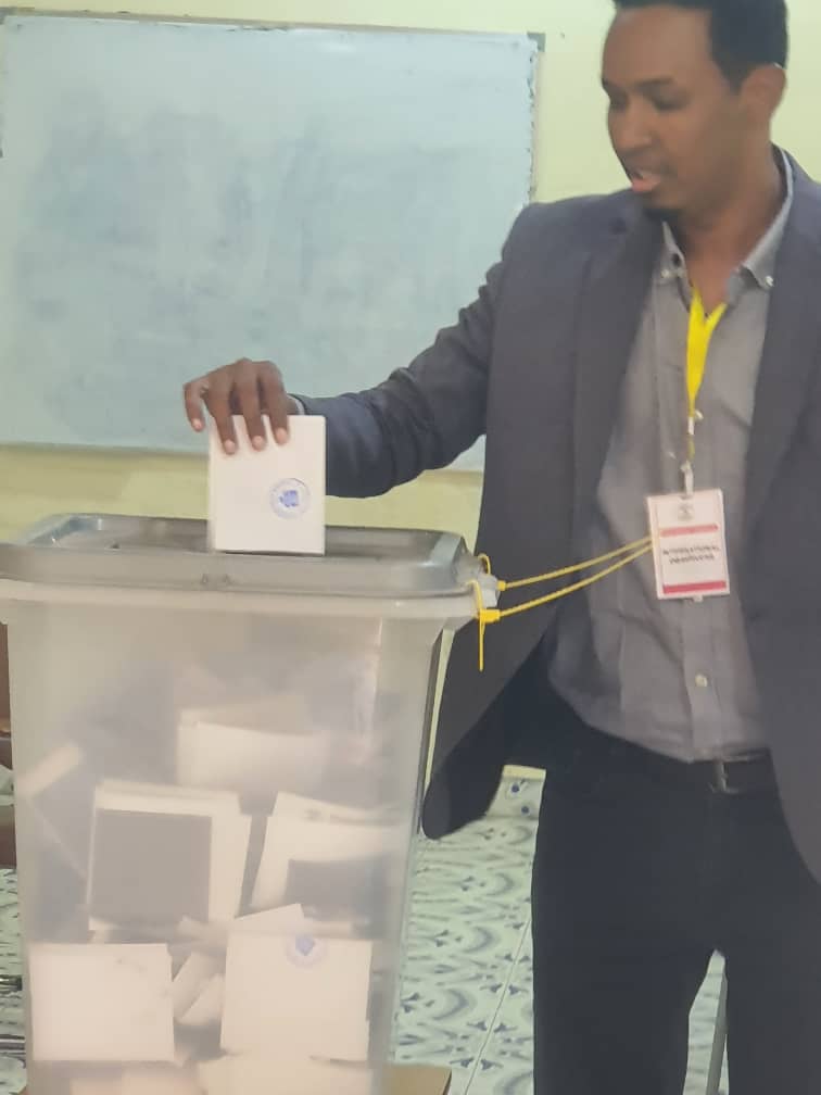 This is a historic day for Puntland and it's capital. I have voted for the first time in my life in the local council elections.
<a href="/PECPuntland/">PEC</a> <a href="/Munajaabir/">Muna Yusuf</a> <a href="/DiakoniaAfrica/">DiakoniaAfrica</a> <a href="/DiakoniaSomalia/">Diakonia Somalia</a> <a href="/FarahJuxa/">Juxa Farah</a>