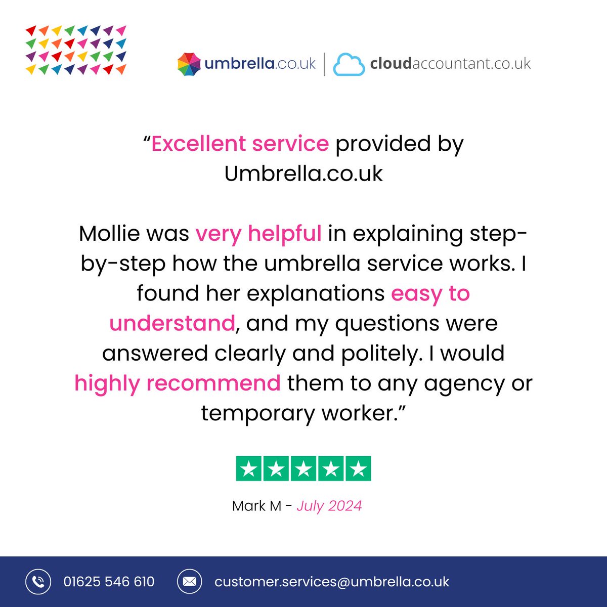 We are incredibly grateful to receive such positive feedback! 🌟

If you’d like to see what other people are saying about our services, feel free to visit our Trustpilot page at uk.trustpilot.com/review/umbrell…

Thank you once again for sharing your experience with us!

#testimonial