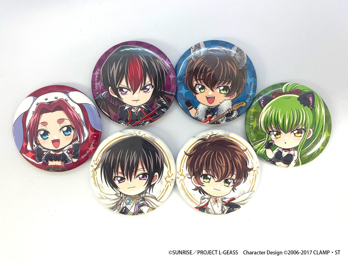 コードギアス 缶バッジ ツリービレッジ ルルーシュ スザク コード