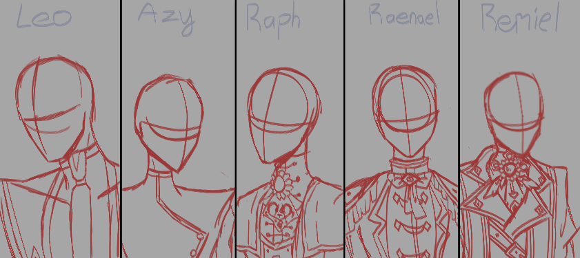 Ech0chen's tweet photo. WIP of Leliel, Azrael, Rapheal, Raenael,Ramiel
#Hazbintotel #HazbinHotelFanart #hazbinart #fanart #Azrael #Leliel #raemael #raniel #Raphael #archangel https://t.co/0s8NT7Cf3t