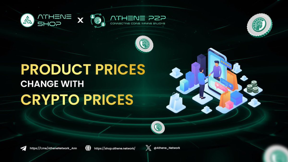 👑 Product Prices Are Linked With Crypto Prices 💰 ⚠️ It is important to  inform you - all of our dear shoppers - that product prices on Athene Shop  (https://t.co/UPzmcPQZG1) are directly