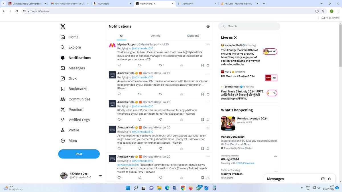 #amazon #amazonIndia #amazonsupport

A good three days have passed, neither the issue resolved nor amazon bothered to talk to customer. The product you are showing delivered has reached the customer. Hope amazon is not known for cheating and such poor service