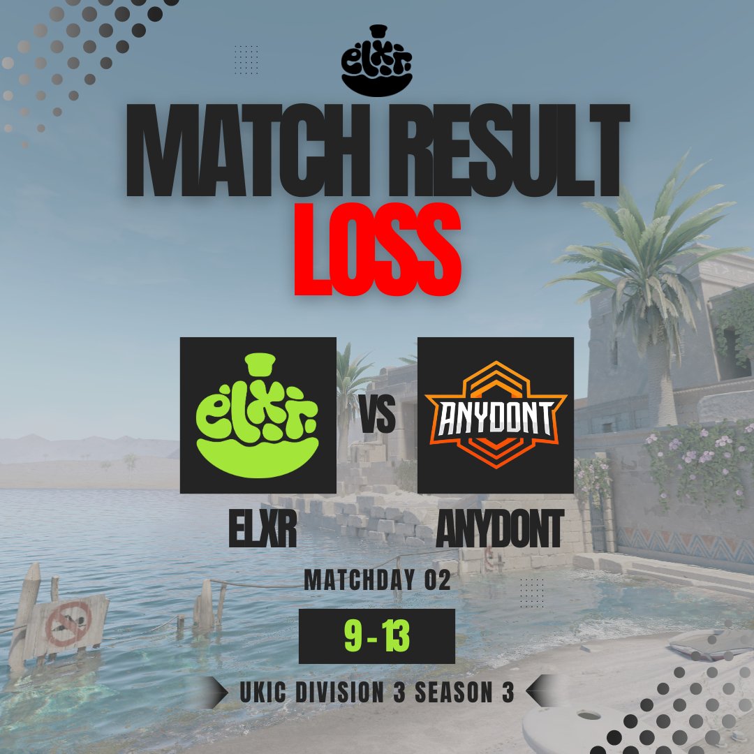 Elixir (ELXR) (@elxrcs) on Twitter photo It was a tough start with technical issues last night😅
GGs to both teams. We go again tonight at 8:30 in <a href="/UKICircuit/">UK & Ireland Circuit</a> against 99 Percent!
The technical issues should be resolved, meaning we'll have a stream again for tonight🙌 It was a tough start with technical issues last night😅
GGs to both teams. We go again tonight at 8:30 in <a href="/UKICircuit/">UK & Ireland Circuit</a> against 99 Percent!
The technical issues should be resolved, meaning we'll have a stream again for tonight🙌
