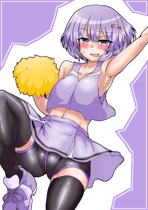 今日の日課はチアガール衣装結月ゆかり雫です 