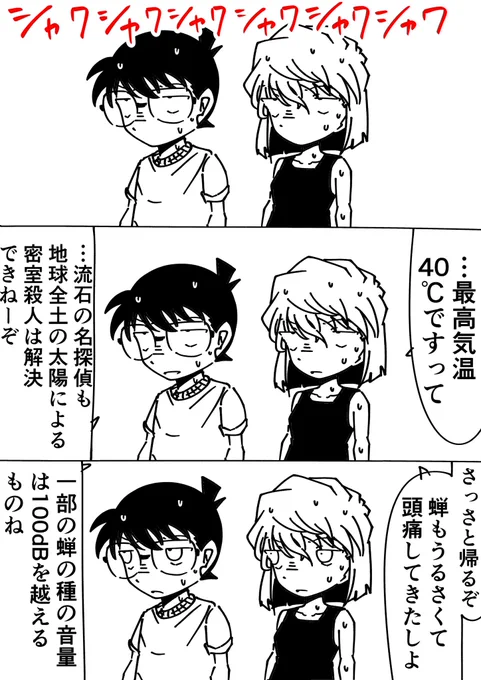 灰原哀「閑さや米花にしみ入る阿鼻叫喚」
コナン「言ってる場合か!」
#名探偵コナン 