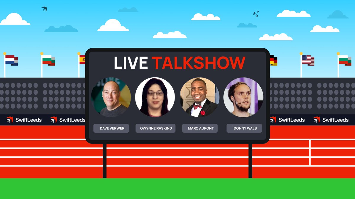 SwiftLeeds (@swift_leeds) on Twitter photo Don't forget about our Live Talkshow 🔥
The Live Talkshow will take place on the evening before the conference starts, a small, intimate talkshow with @daveverwer, <a href="/_AngeloidBeta/">Gwynne Raskind</a>, <a href="/digimarktech/">Marc Aupont</a> and <a href="/DonnyWals/">Donny Wals 👾</a>
We have Combo Tickets available, which saves 💰
Are you joining us? Don't forget about our Live Talkshow 🔥
The Live Talkshow will take place on the evening before the conference starts, a small, intimate talkshow with @daveverwer, <a href="/_AngeloidBeta/">Gwynne Raskind</a>, <a href="/digimarktech/">Marc Aupont</a> and <a href="/DonnyWals/">Donny Wals 👾</a>
We have Combo Tickets available, which saves 💰
Are you joining us?