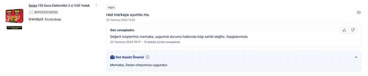 zagortenay76's tweet image. Bugün bahsedeceğim ortak olduğum startup @usersdotcom. @balliktas ve  Gökalp Caymaz kurucular; son derece zeki, çalışkan ve dengeli bir ekip. 

Piyasaya sürdükleri yeni Dot Assist Yapay Zeka Soru Cevap Asistanı’ndan biraz bahsedelim.
Özellikle pazaryerinde satış yapan kobilerin…