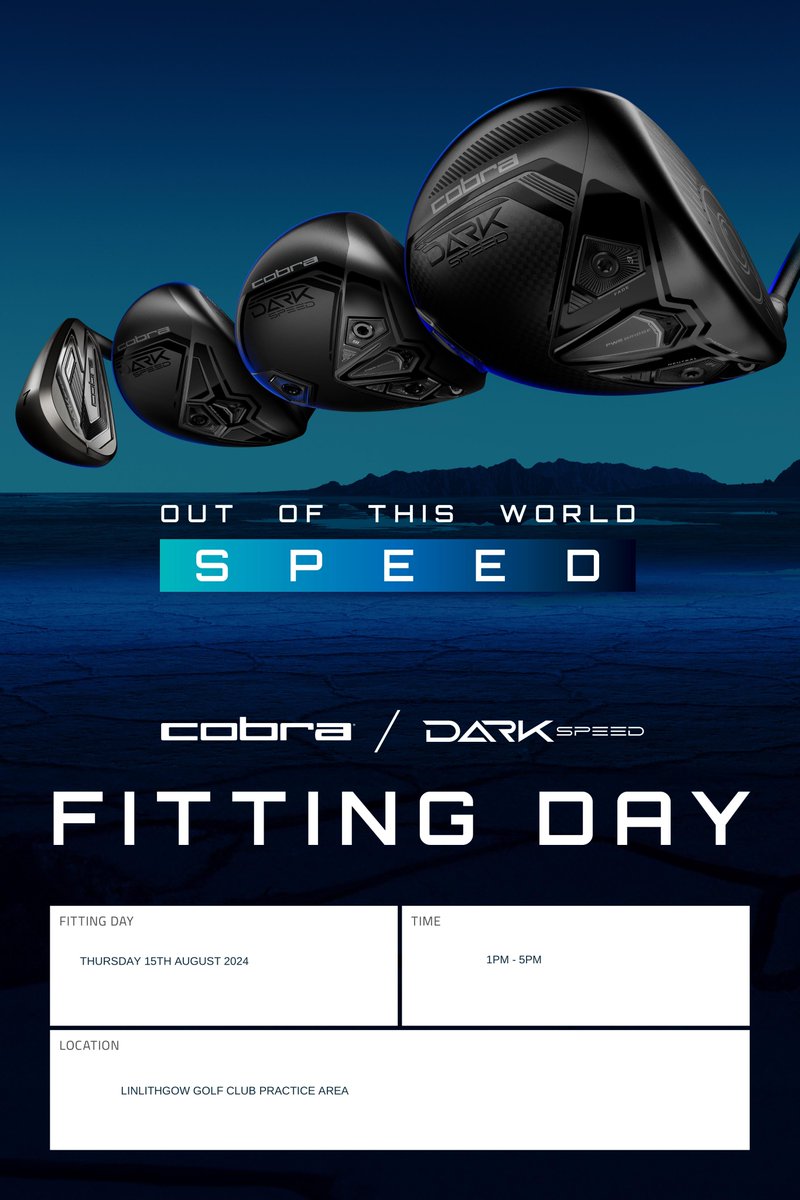 We have an additional Cobra demo day next month: Thursday 15th August at 1pm.

If anyone would like a fitting or to try out any Cobra's let us know in the Pro Shop - there are some cracking clubs available.