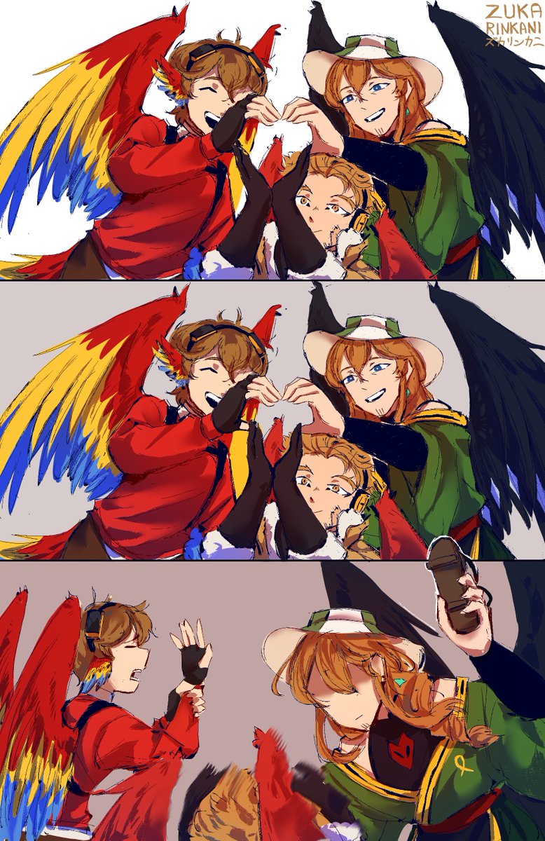 Zukarinkani's tweet photo. The birds are fighting
#Philzafanart #ホークス #Grianfanart https://t.co/uLOyDYHDZm