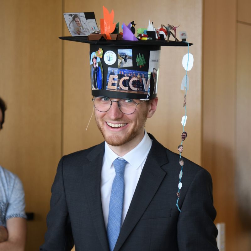 MPI_IS's tweet image. Hurray! Michael Kirchhof successfully defended his doctoral thesis! Congratulations on this huge milestone! He investigated how #ComputerVision models should behave when they face images that are ambiguous, for example blurry or low-resolution. 
#MaxPlanck #IMPRSIS #PHDdefence