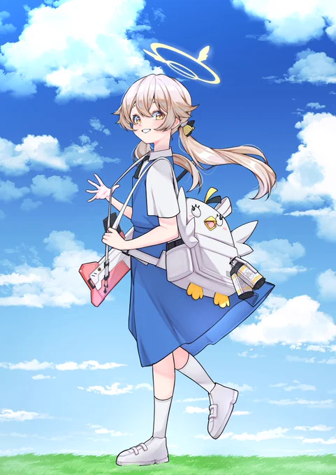 Hifumi in Malaysian School Uniform#ブルアカ  #ブルーアーカイブ  #BlueArchive  #阿慈谷ヒフミ 