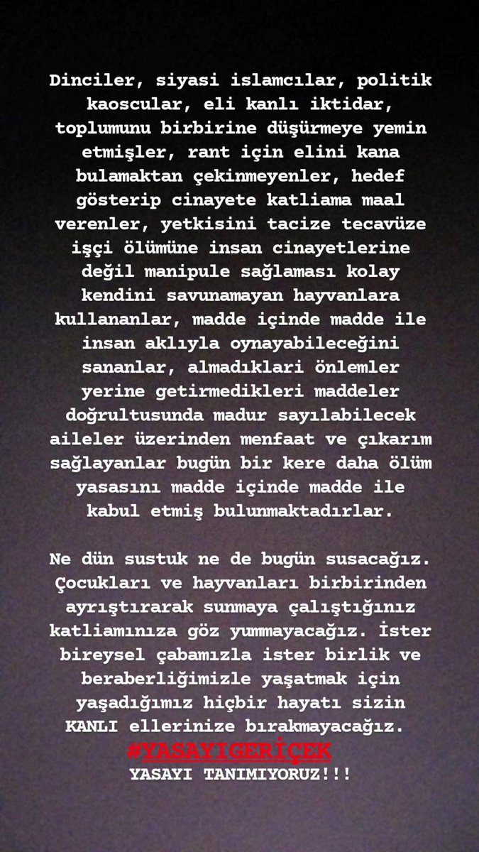 YASAYI TANIMIYORUZ! #YASAYIGERİÇEK