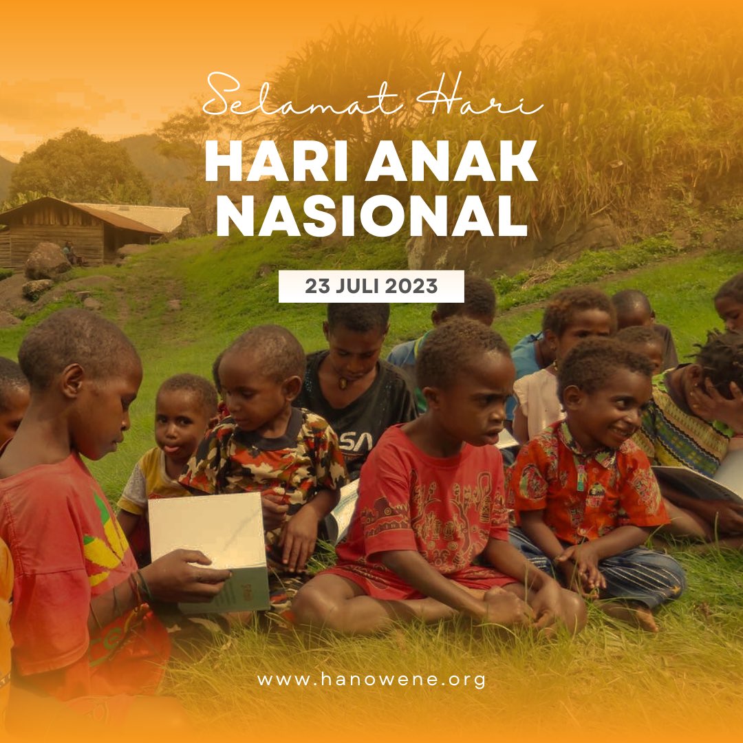 HanoWene's tweet photo. Anak-anak adalah kekuatan utama dalam kemajuan bangsa di masa depan. Jadi, dengan anak-anak yang berkualitas, kita akan menciptakan bangsa yang jauh lebih baik di masa depan. Selamat Hari Anak Nasional 2024.

#harianaknasional #harianak #hanowene #papua #jayapura #wamena https://t.co/dZUJAe4r4I