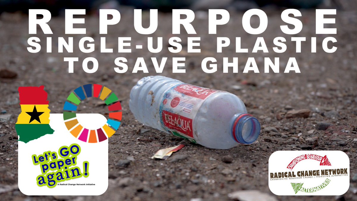 Did you know 86% of Ghana's plastic waste ends up clogging our waterways and oceans? 🌊 
Let's take action for a cleaner, greener future! 
#PlasticFreeGhana #saynotosingleuseplastics #Sustainability