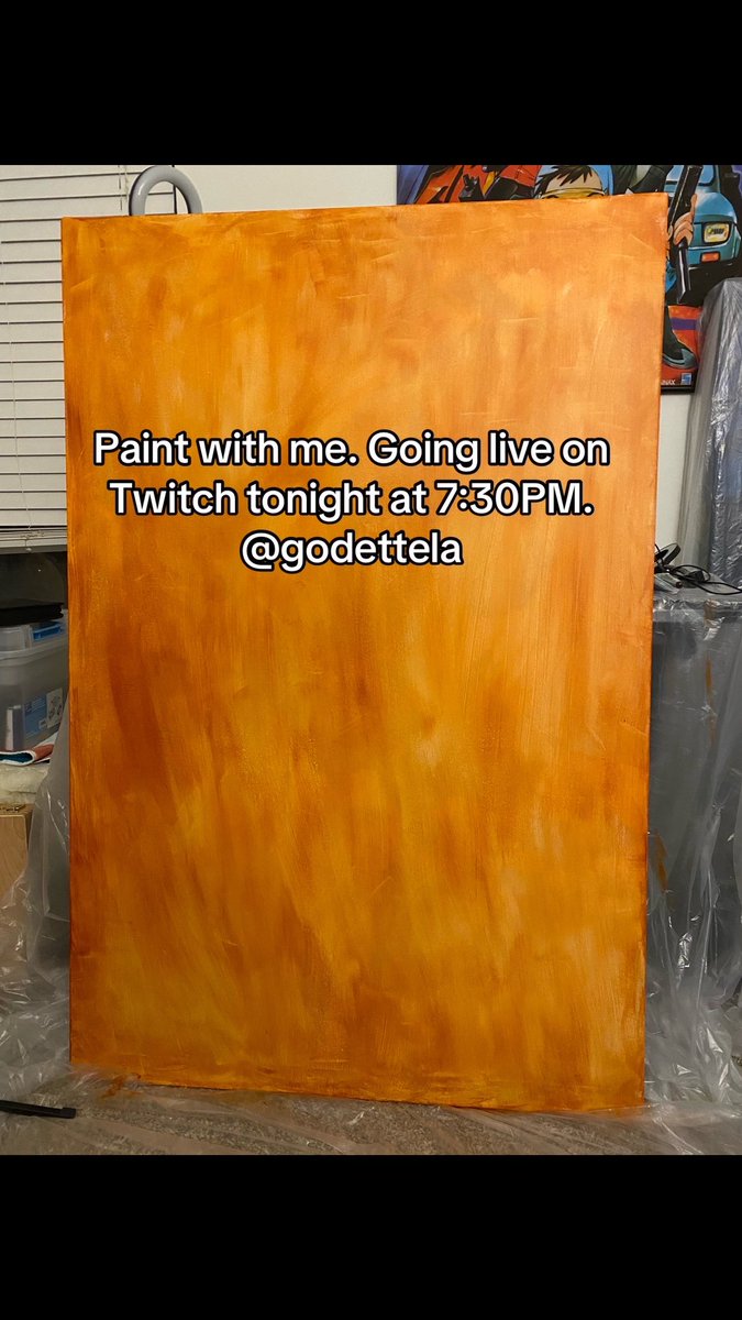 lagodette's tweet photo. Paint with me. Going live on Twitch tonight at 7:30PM. @godettela https://t.co/V4Ca5BIFP4