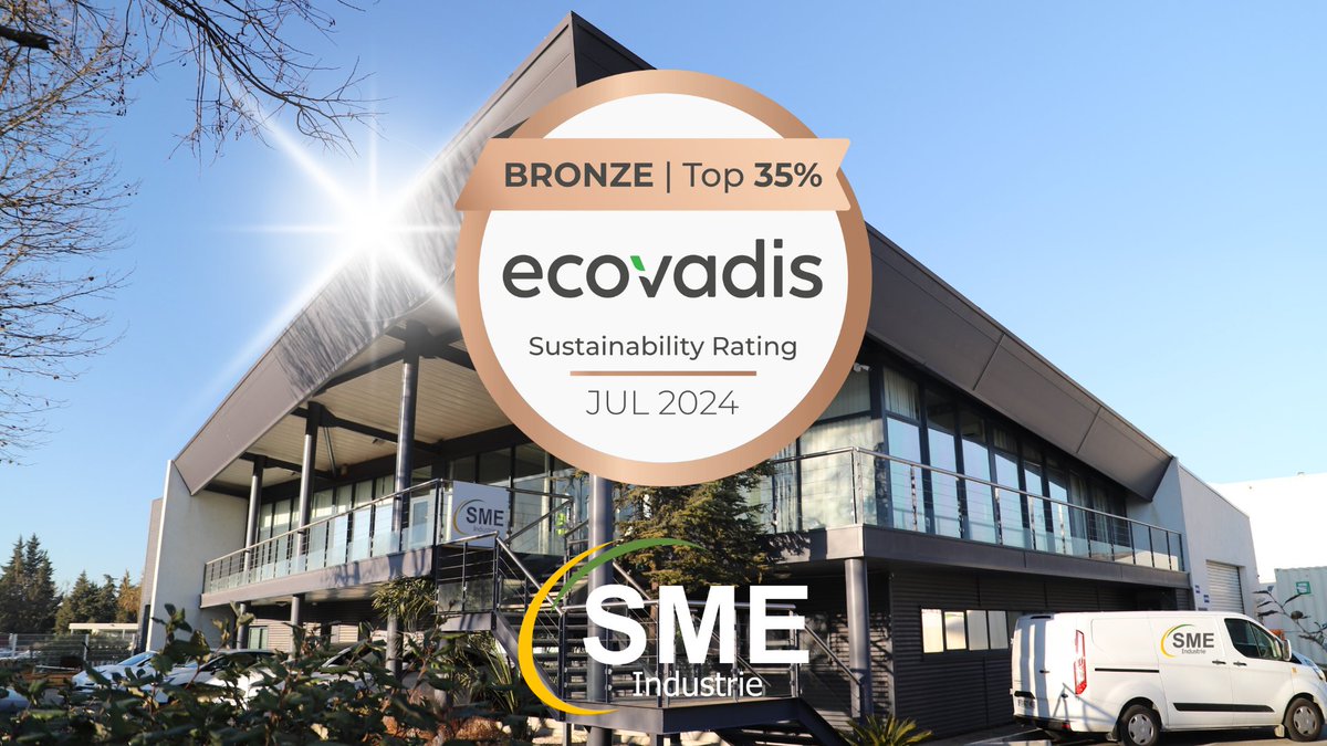 SMEIndustrie's tweet photo. SME Industrie a reçu la médaille de Bronze Ecovadis
🔗https://t.co/XbbxP8C5IG

#médaille #ecovadis #récompense #developpement #rse https://t.co/VsZh3S7tWz