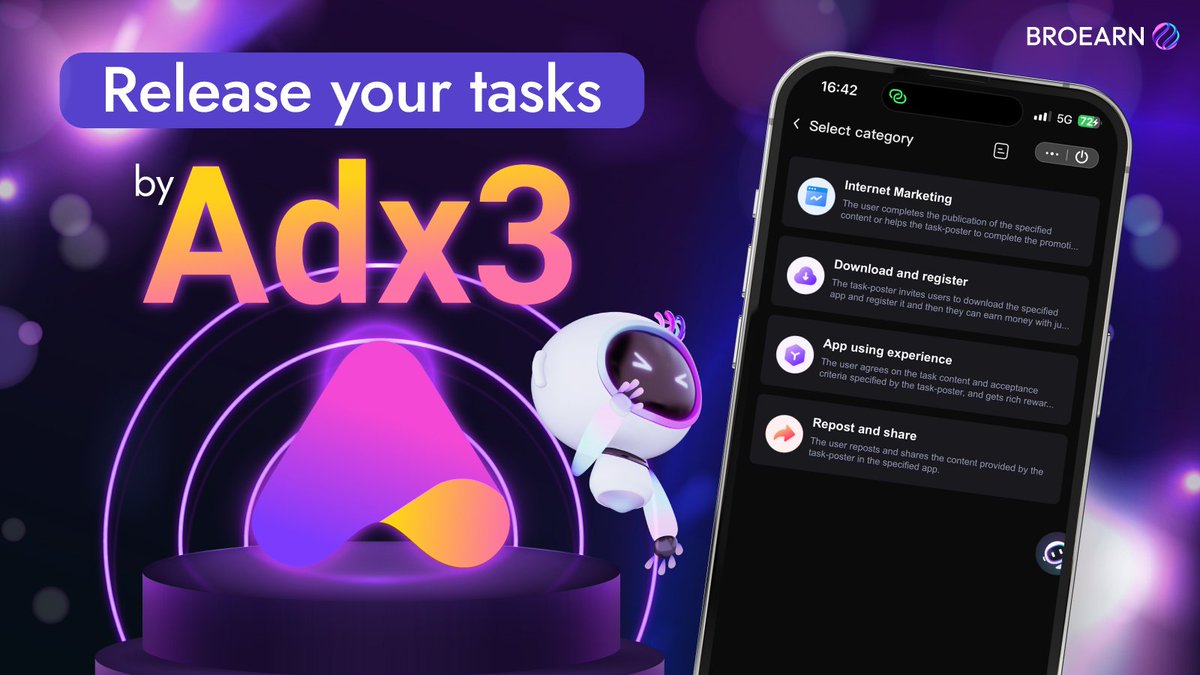 ad_exchange_3's tweet photo. 🚀✨ Don't Miss Out! Effortlessly earn #rewards by customizing your tasks on #Broearn

🔥 Enter now: https://t.co/gr7DhmZ3Ji

💰 #Freecoins #Crypto #Airdrops https://t.co/PG4X7zF2KI