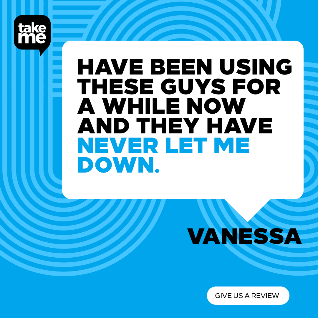 “Never let me down” … thanks Vanessa for your kind feedback. We try our best to get the pickup and drop off’s done right for everyone, so we are pleased you are happy with our drivers.
Pre-booking your taxi by calling us or downloading our phone app. 
#TakeMe #Taxis