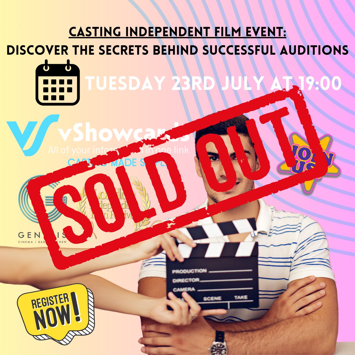 Our event tonight is SOLD OUT! It's going to be a great event!