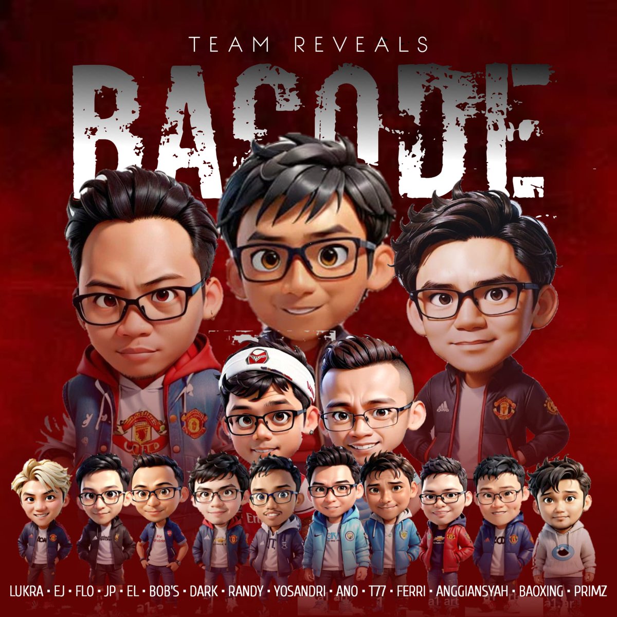 Bacode FC (@bacodefpl) on Twitter photo Bacode FC
for <a href="/LigaBRFI/">Battle Royale FPL Indonesia</a> 24/25
<a href="/lukmanrauf02/">lukmanrauf</a> <a href="/yoga_ano/">YOGA FEBRIANO</a> <a href="/EthanKoi/">EJ CuanHunter</a> <a href="/jhon_paimo/">Jhon Paimo</a> @Dr_mysa <a href="/anggiyosm/">Anggi</a> <a href="/Ferrisetyo/">Ferri Setyo</a> <a href="/FlorianLuigi/">FL</a> <a href="/sigit_eltanto/">sigit</a> <a href="/primzpimz/">Primawan Putra</a> <a href="/baoxingFPL/">baoxing</a> <a href="/anggiansyah/">Anggiansyah</a> <a href="/mentarandyyy/">Mentarandyyy 🇮🇩</a> <a href="/GerryArs81/">Gerry Tseven</a> @bobbyvalen64 Bacode FC
for <a href="/LigaBRFI/">Battle Royale FPL Indonesia</a> 24/25
<a href="/lukmanrauf02/">lukmanrauf</a> <a href="/yoga_ano/">YOGA FEBRIANO</a> <a href="/EthanKoi/">EJ CuanHunter</a> <a href="/jhon_paimo/">Jhon Paimo</a> @Dr_mysa <a href="/anggiyosm/">Anggi</a> <a href="/Ferrisetyo/">Ferri Setyo</a> <a href="/FlorianLuigi/">FL</a> <a href="/sigit_eltanto/">sigit</a> <a href="/primzpimz/">Primawan Putra</a> <a href="/baoxingFPL/">baoxing</a> <a href="/anggiansyah/">Anggiansyah</a> <a href="/mentarandyyy/">Mentarandyyy 🇮🇩</a> <a href="/GerryArs81/">Gerry Tseven</a> @bobbyvalen64