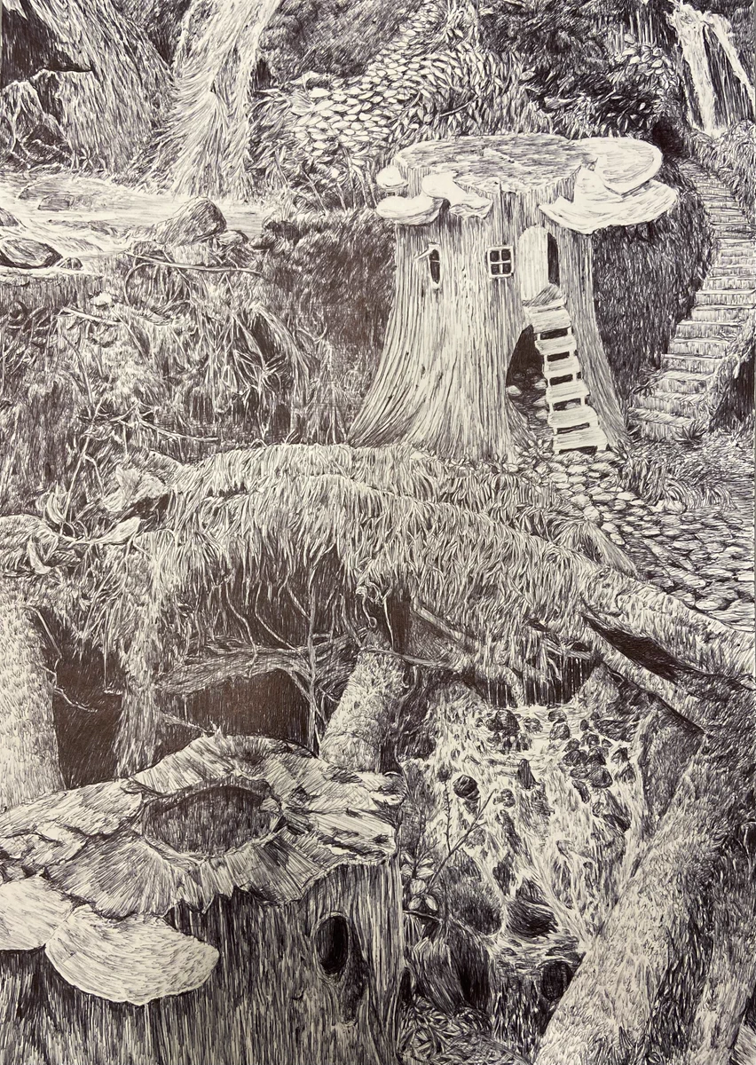 チャンポン𝕏ボールペン風景画 on X: 