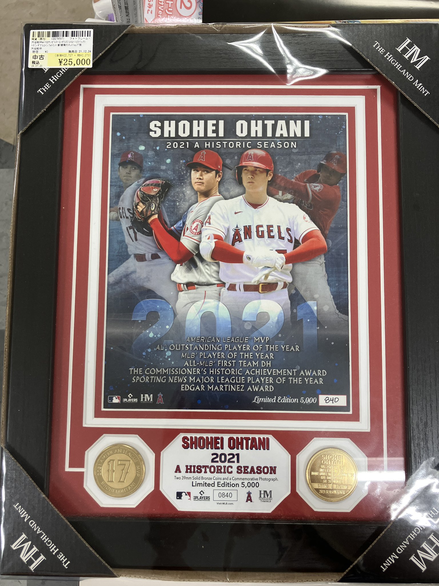 シングルコインフォトミント 大谷翔平 2022投打ダブル規定到達記念 シングルコインフォトミント / 大谷翔平2022投打ダブル規定到達