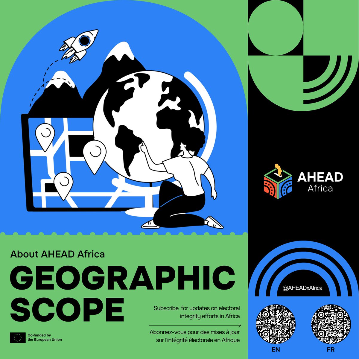 ✏️ | About #AHEADAfrica

What is the geographic scope of the project? 🌎
AU member states, regions, and the African continent.

Stay updated on how we implement our #electoral integrity efforts across the continent ➡️[EN] bit.ly/453D88V or [FR] bit.ly/4cflAcz