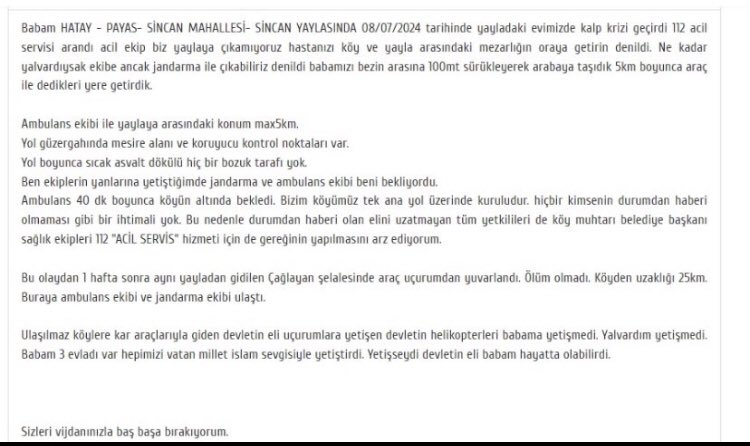 Aslihnydin's tweet photo. Bizim canımız yandı! 
Sizi vicdanınız ile baş başa bırakıyoruz!
#ambulansbabamayetişmedi
#adaletarıyoruz https://t.co/th8rvbXPVG