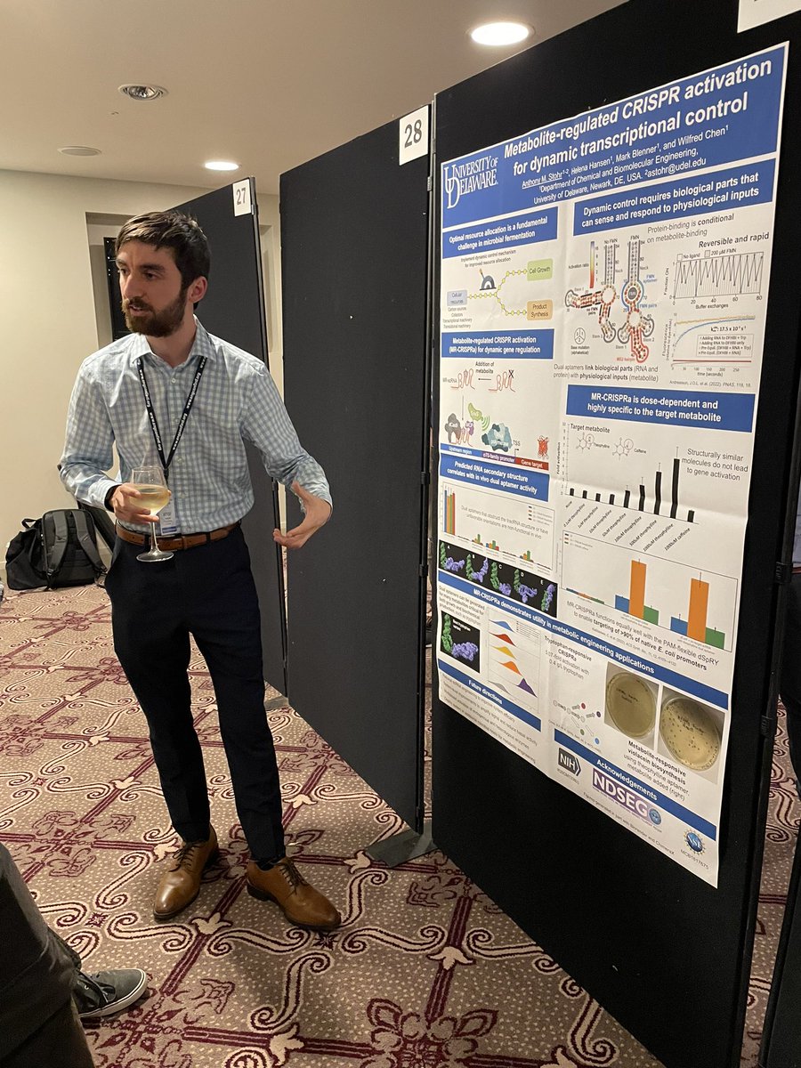 Anthony Stohr and <a href="/ross_klauer/">Ross Klauer</a> present their posters at the ECI Biochemical Engineering meeting in Dublin.