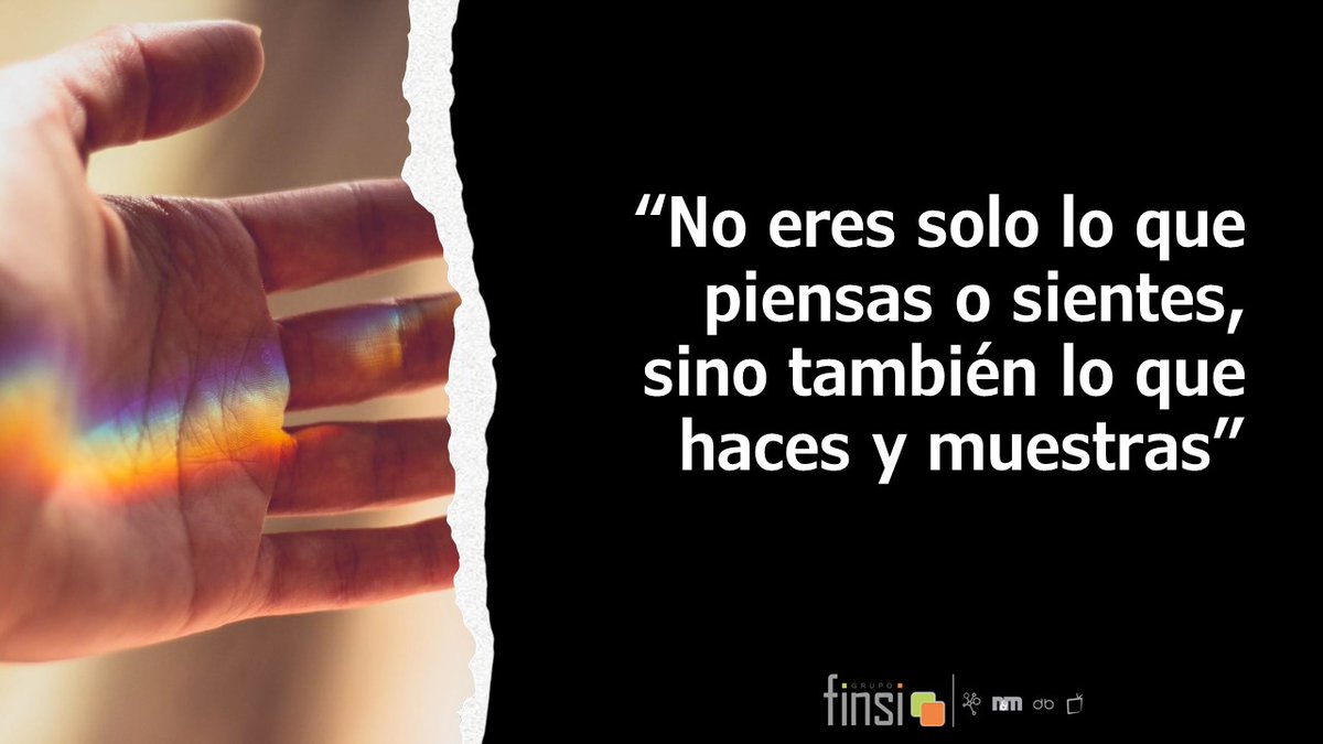 nmformacion's tweet image. Esta frase refleja la importancia de que nuestra identidad no se define únicamente por nuestros pensamientos o emociones internas, sino también por nuestras acciones y comportamientos. Es una llamada a la coherencia entre lo que sentimos y lo que hacemos. #Valores #Autenticidad