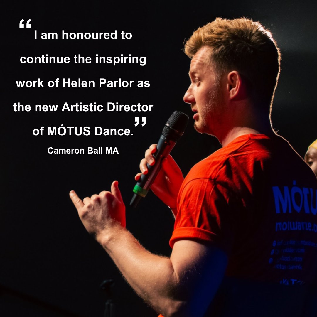 motusdancemk's tweet photo. 📣 MÓTUS Dance’s Board have announced Cameron Ball as its new Artistic Director. 

Cameron, who previously served as General Manager of MÓTUS, will bring his extensive experience as a dance artist, producer and educator to the role.

Read more:
https://t.co/Zx5KpkuXnk https://t.co/CF6ij7xs22