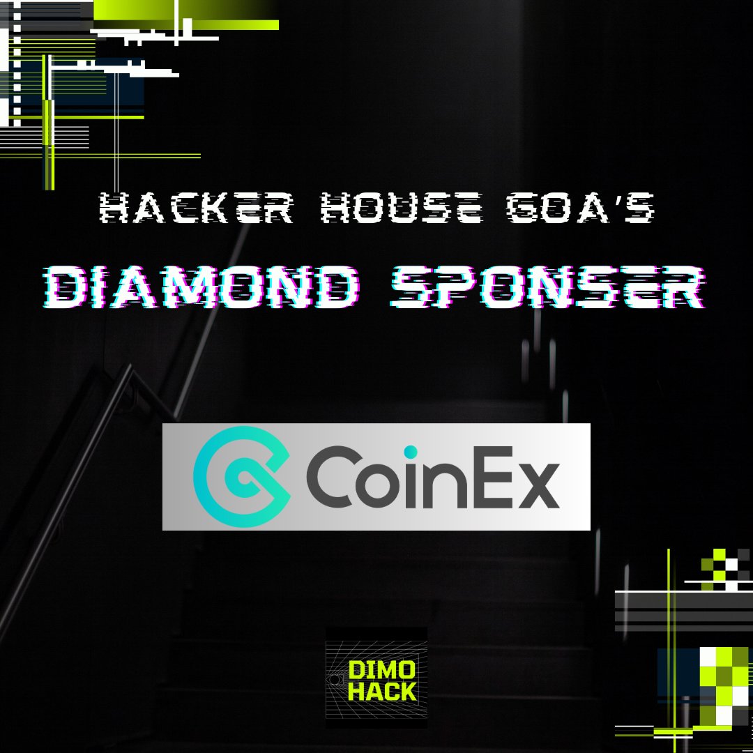 Dimo_Hack's tweet photo. Announcing our Diamond Sponsor @coinexcom, Join us for our greatest series of Web 3 Hackathons in India.🚀

GOA: 4th to 9th August 2024.  

Be prepared for a tech feast where innovation meets paradise. 💫🌴 https://t.co/iwvkAcLfI0