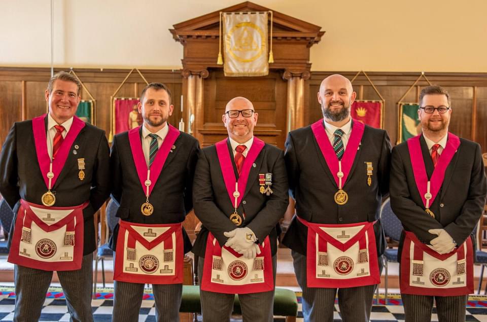 Congratulations to our WM on his first appointment as Provincial Grand Steward &amp; our Brother Secretary as PProv Junior Grand Deacon at Worcs Provincial Grand Lodge meeting