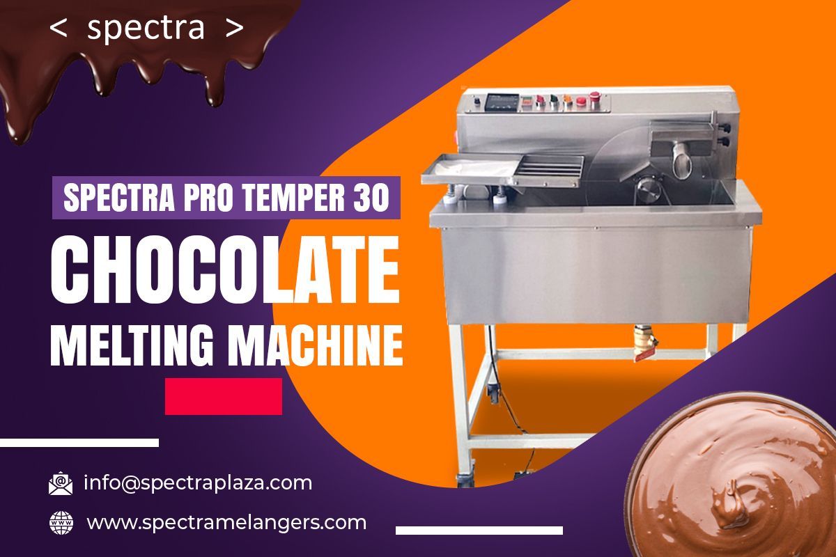 spectraplaza's tweet image. The #Spectra  Pro Temper 30 is easy to handle. The most special feature is our Vibrating Device, which removes the air bubbles from the #Chocolate. It also helps remove chocolate from the mold to make a shell to fill the center-filling.
buff.ly/3i9k1DH

#temperingmachine