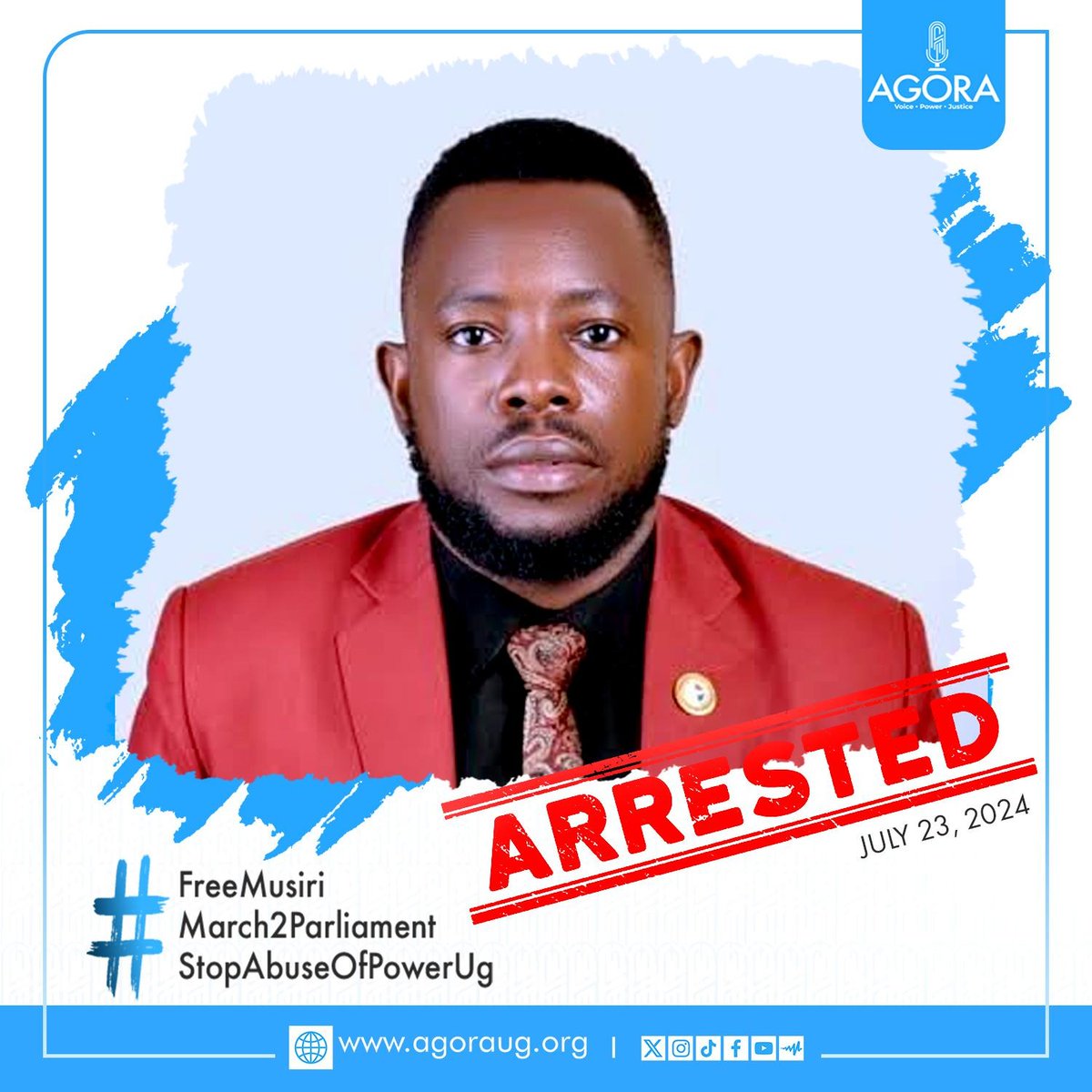 BwambalePr26528's tweet photo. Kule MBinga Influence @KuleRonaldMbing Has been arrested with others at Parliament @AloikinOpoloje @Makana_Kennedy etc.

#FreeTheMessenger
#FreePraise
#FreeKule
#FreeMakana
#AnitaMustResign https://t.co/ftUiemCUhn