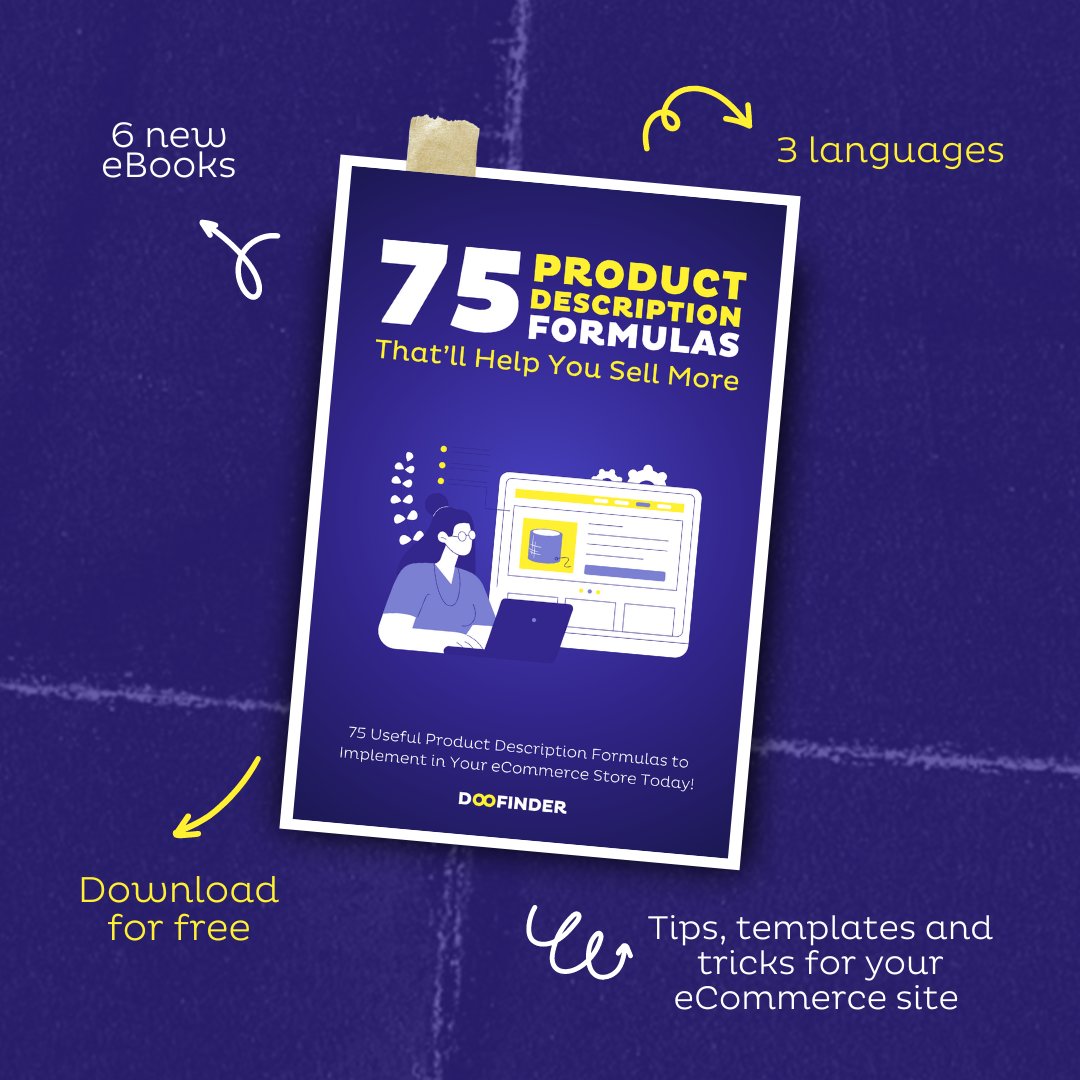 Boost your eCommerce site with our 6 new and free eBooks, available in English, Spanish, and German! Download them now for essential tips and tricks: doofinder.com/en/whitepapers…