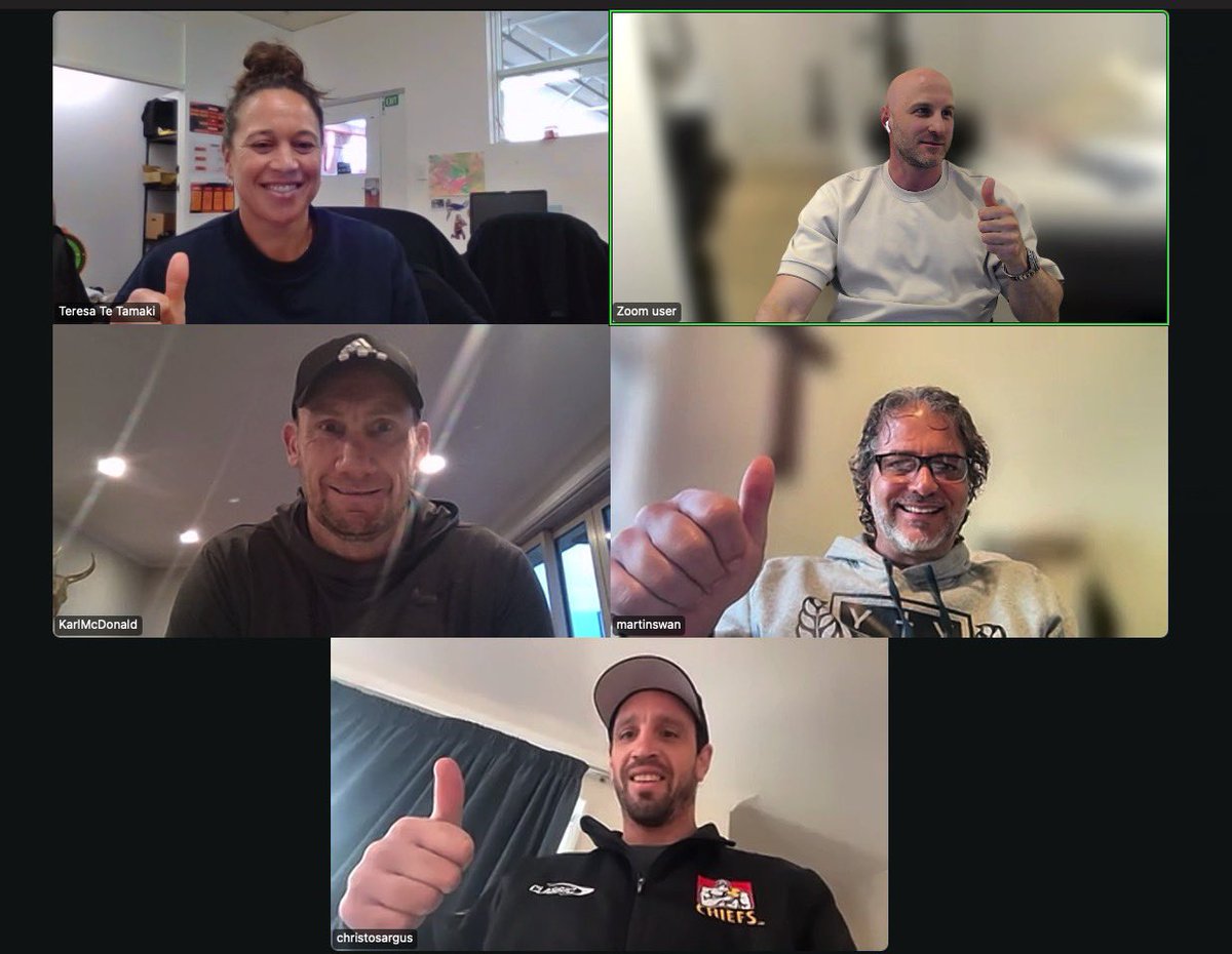 Jarrod Antflick (@jarrodantflick) on Twitter photo Privileged and humbled to present to the <a href="/AllBlacks/">All Blacks</a> and <a href="/ChiefsRugby/">Gallagher Chiefs</a> last night. The winningest team in the history of sport…..!
Thank you <a href="/Tee05TT/">Teresa Te Tamaki</a> <a href="/ChristosArgus/">Christos Argus</a> Karl McDonald and Dr Swan for your time. Privileged and humbled to present to the <a href="/AllBlacks/">All Blacks</a> and <a href="/ChiefsRugby/">Gallagher Chiefs</a> last night. The winningest team in the history of sport…..!
Thank you <a href="/Tee05TT/">Teresa Te Tamaki</a> <a href="/ChristosArgus/">Christos Argus</a> Karl McDonald and Dr Swan for your time.