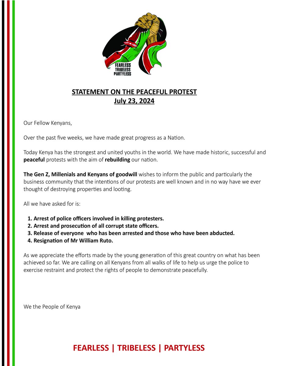 LET'S AMPLIFY THIS ifikie kila mtu.

#OccupyJKIA Blocked Nairobi CBD Sakaja