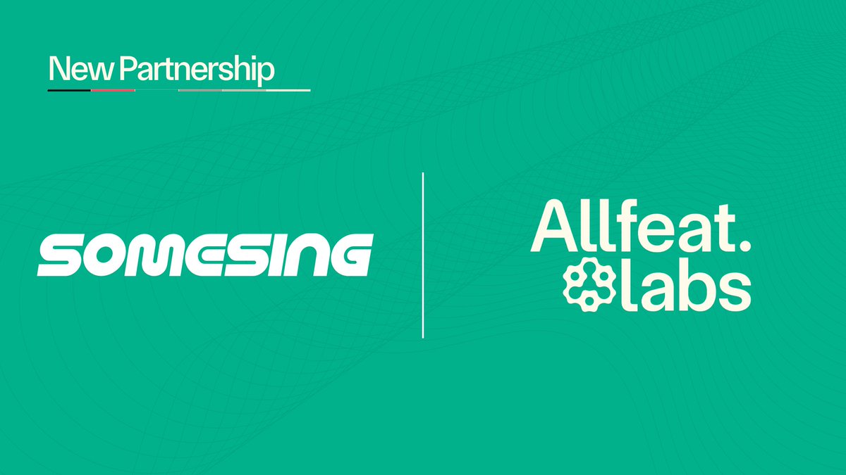 We're excited to announce that Allfeat Labs has signed a strategic partnership with Korean web3 music company SOMESING <a href="/somesinglovers/">SOMESING</a>!

SOMESING is the world's first blockchain based singing content platform and this partnership aims to grow our global ecosystem while supporting