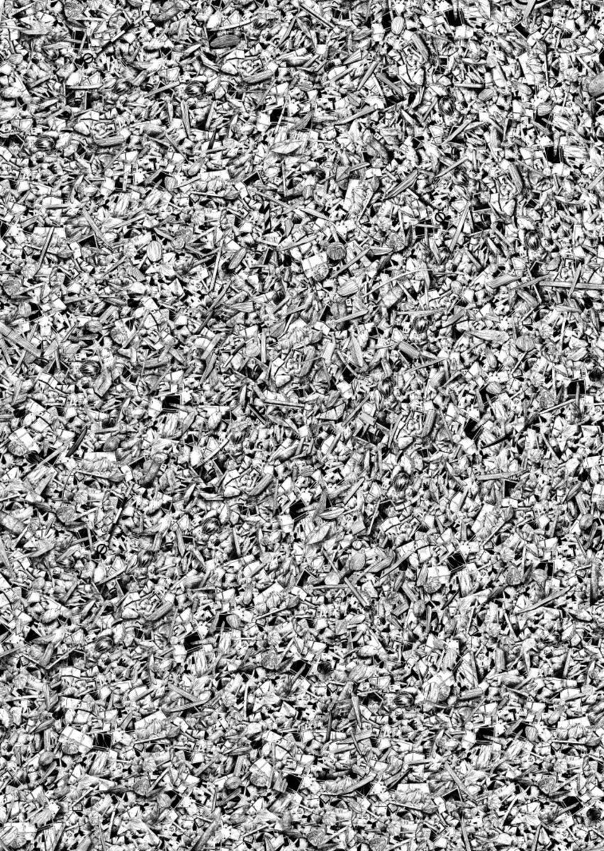 塵芥芸者衆の服の柄に使っているこのゴミ柄は3年くらい前に長期休載し